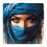 Blue Eyes Tuareg Woman Portrait (Print Only) thumbnail