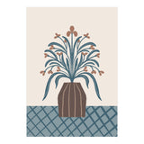 Earthy Modern Vase with Florals (Print Only) thumbnail