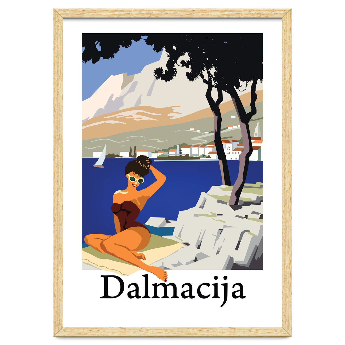 Dalamtia, Sunbathing Woman