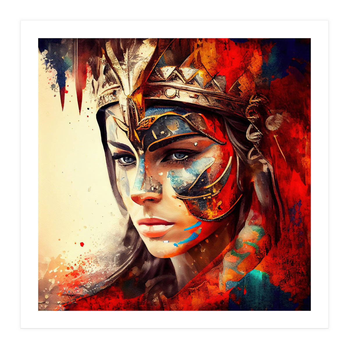 Powerful Warrior Woman #3 (Print Only)