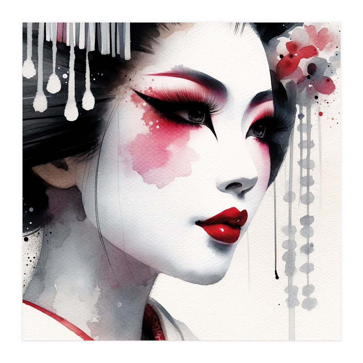 Porcelain Bloom Modern Geisha (Print Only)