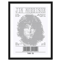 Receipt Art Jim Morrison