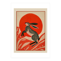 Hare And The Red Sun (Print Only)