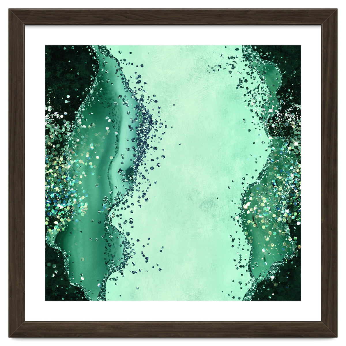 Emerald Glitter Agate Texture 01