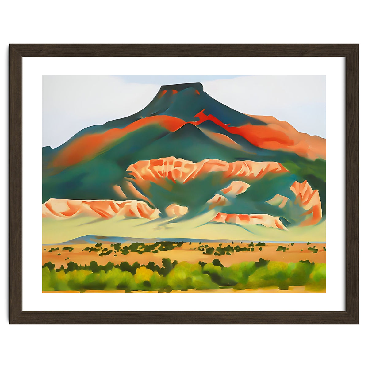 Georgia O’Keeffe – My Front Yard, Summer (1941) | Vibrant Southwestern Landscape in Modernist Style