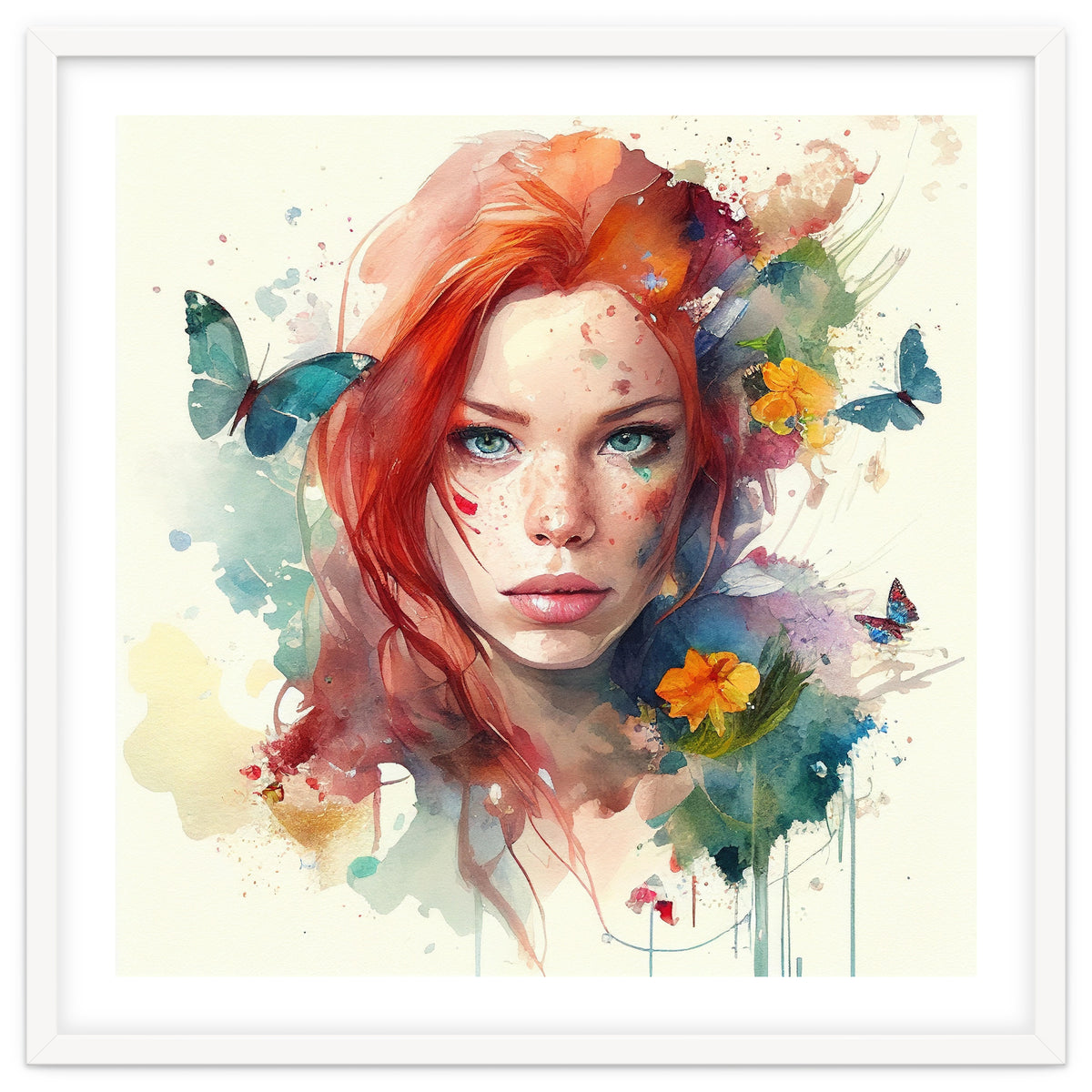 Red Hair Butterfly Light