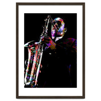 John Coltrane American Jazz Saxophonist Colorful