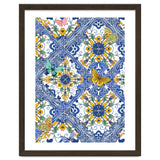 Sicilian Italian Tiles Butterflies And Flowers thumbnail