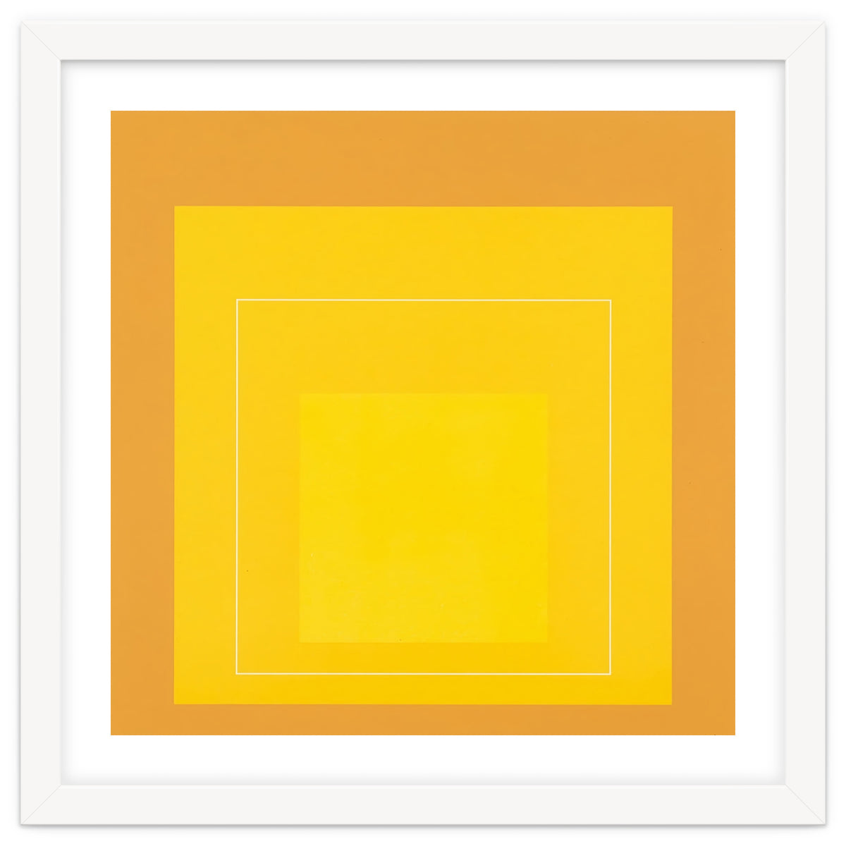 JOSEF ALBERS - HOMAGE TO THE SQUARE ORANGE YELLOW