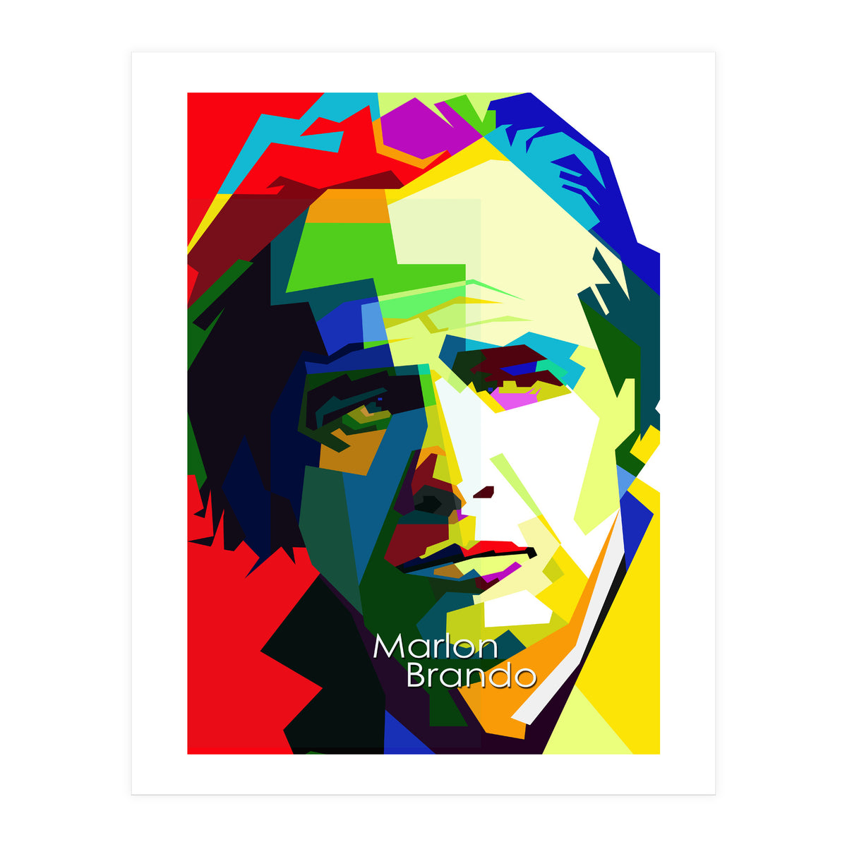 Marlon Brando Pop Art WPAP (Print Only)