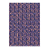 End Of Silence, Dark Purple Neutral Graphic Design, Eclectic Texture Pattern (Print Only)