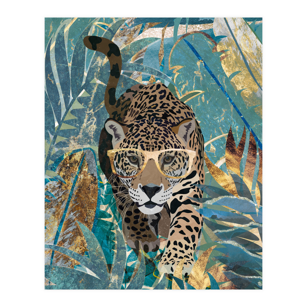 Jaguar in the jungle (Print Only)