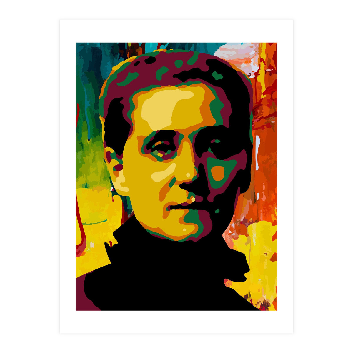 Jane Addams Colorful Abstract Art 2 (Print Only)