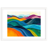 Abstract Vibrant Rolling Hills Landscape Art thumbnail