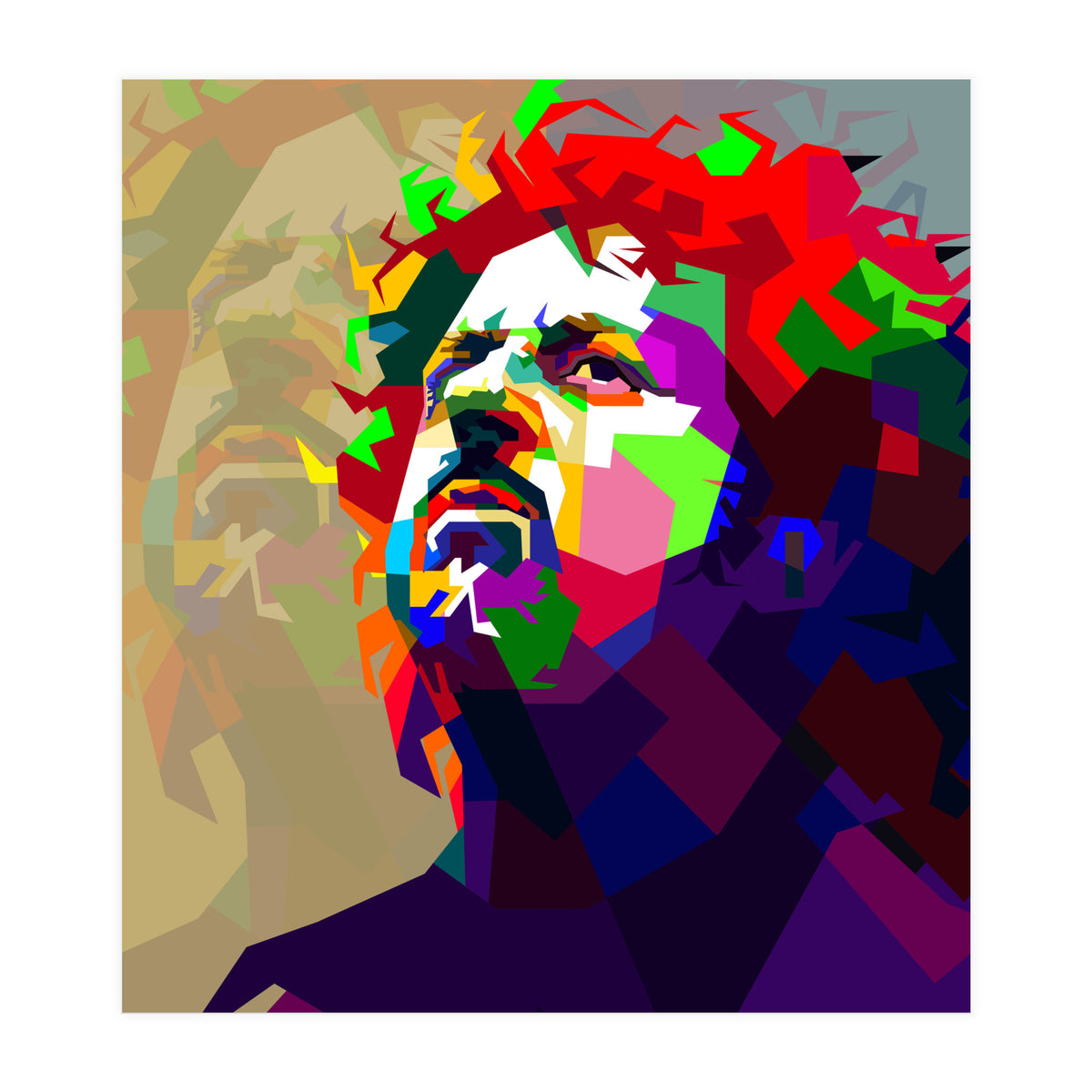 Steve Lukather Guitarist Pop Art WPAP (Print Only)