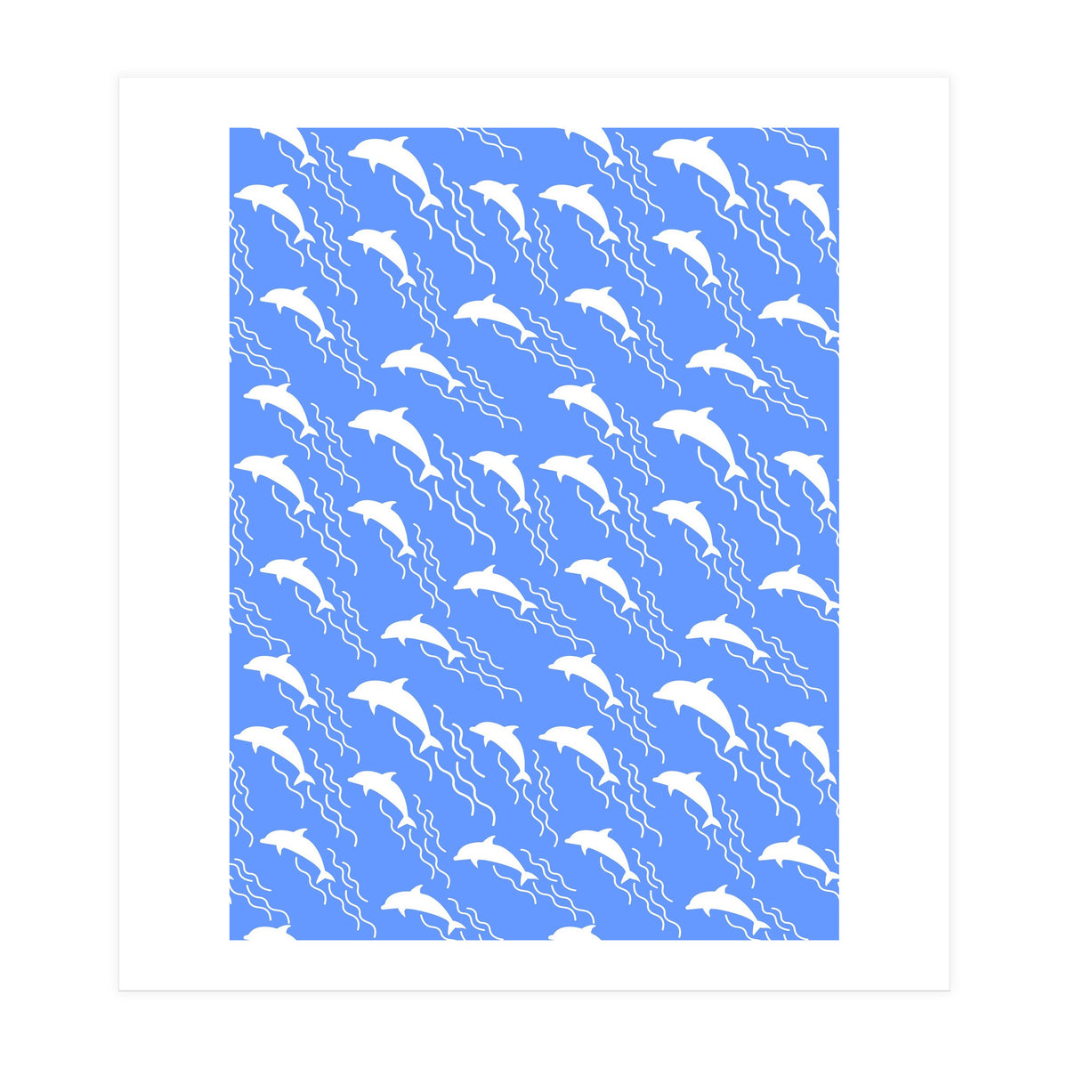 Swimming dolphins (Print Only)