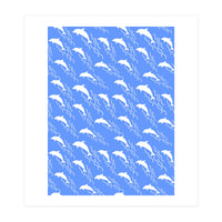 Swimming dolphins (Print Only)