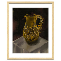Golden Jug oil painted