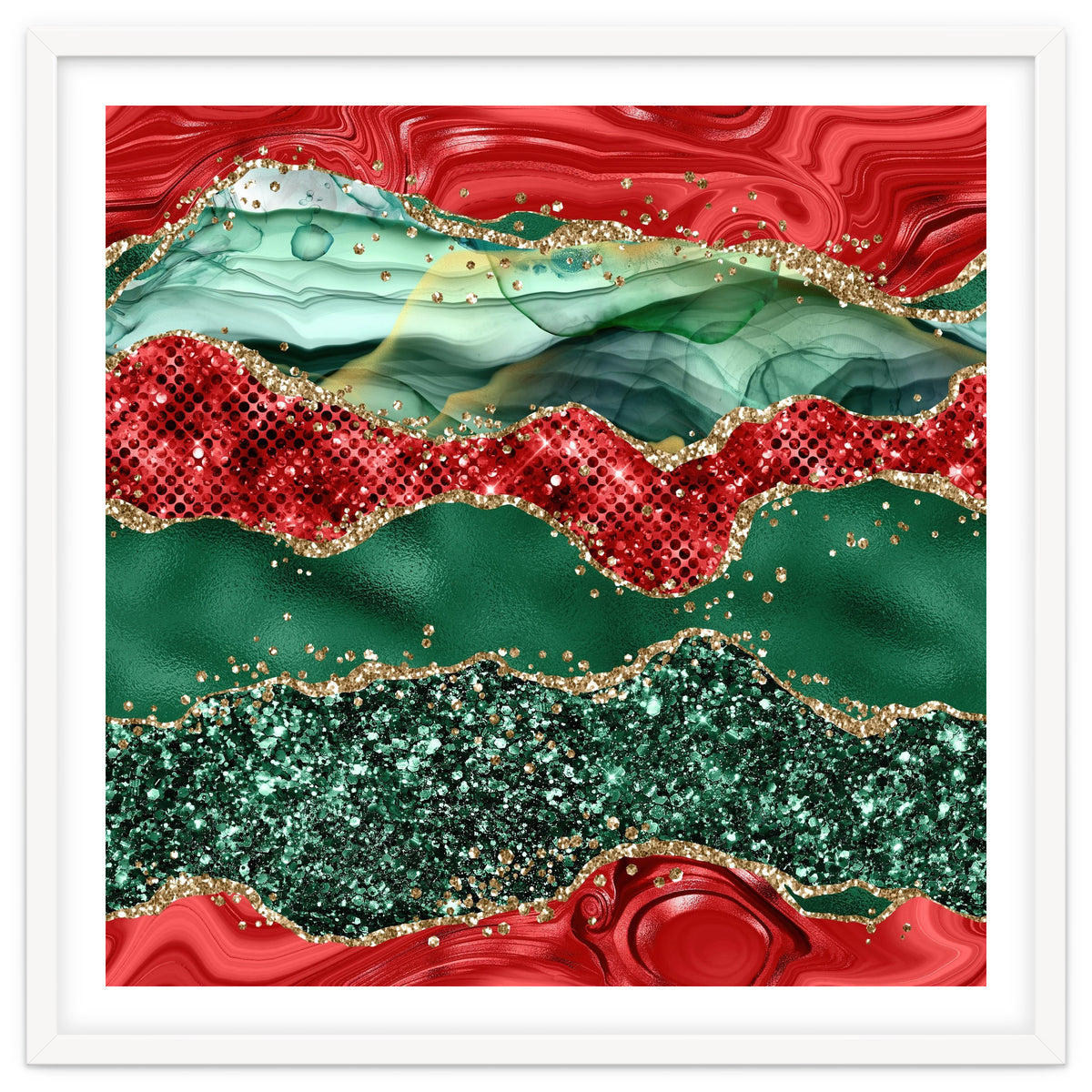Christmas Glitter Agate Texture 05