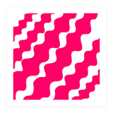 Slanting Pink Wavy Pattern (Print Only) thumbnail