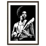 Stanley Clarke American Bassist in Grayscale thumbnail