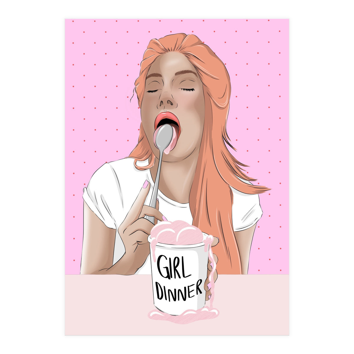 Girl Dinner (Print Only)