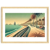 Vintage Coastal Promenade Poster thumbnail
