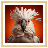 Close Up Portrait Of A White Cockatoo Parrot thumbnail