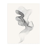 Abstract Black And White Swirling Lines Flowing Form (Print Only) thumbnail