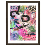 Crazy Town Multimedia Abstract Art Print Large Wall Art Poster Viddy Pop Mood Room thumbnail