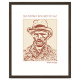 Self Portrait With Grey Felt Hat – Vincent Van Gogh thumbnail