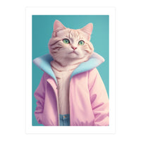 Cat Wearing Jacket (Print Only)