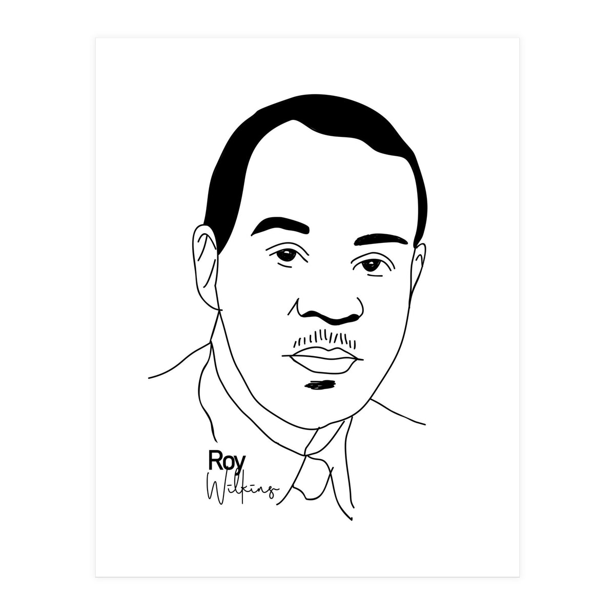 Roy Wilkins American Civil Rights Leader (Print Only)