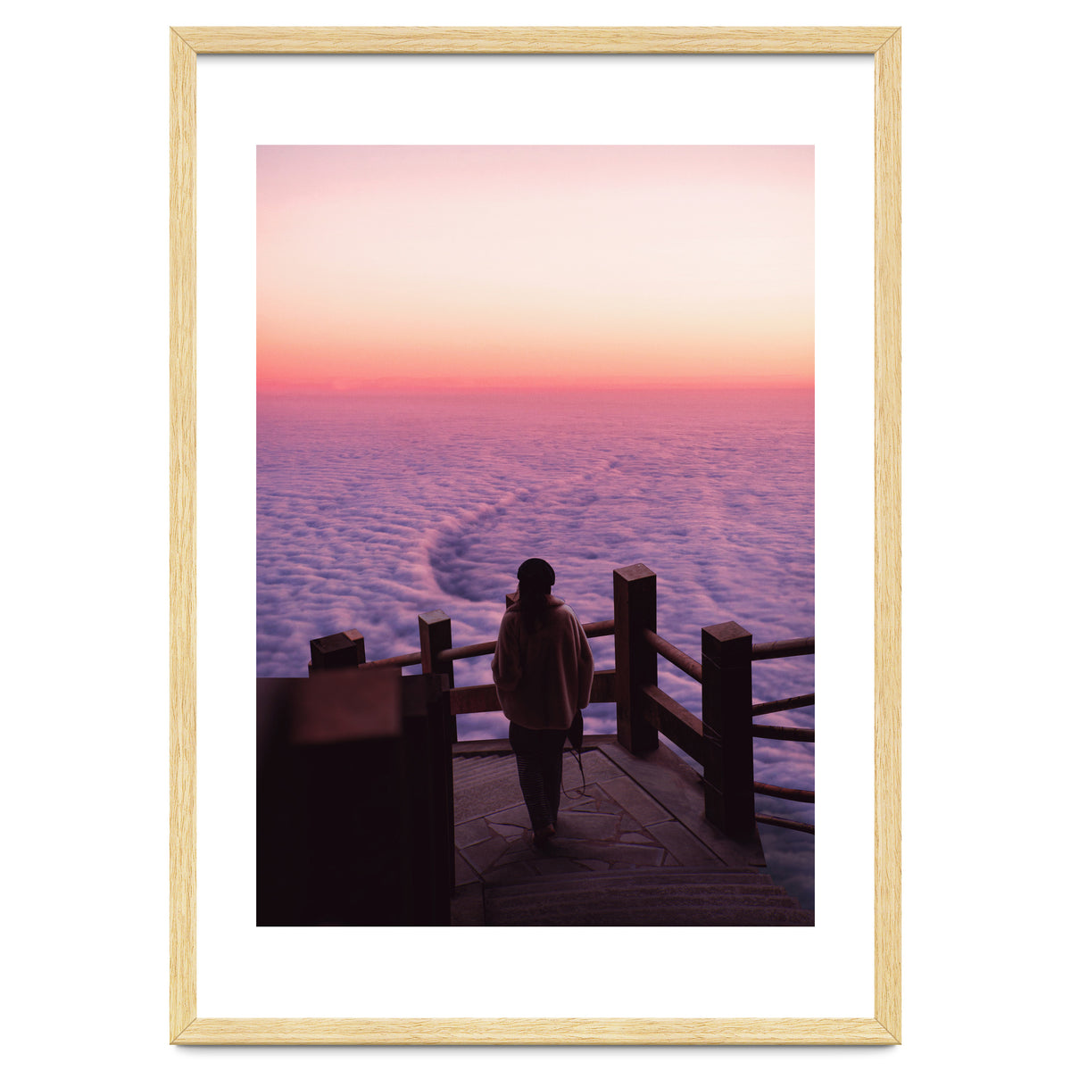 Woman Waiting Sunset