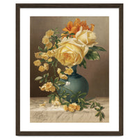 William Duffield – Marchal Niel Roses (1883) Botanical Floral Print