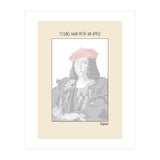 Young Man with an Apple (1505) – Raphael (ascii art)  (Print Only) thumbnail