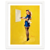 Pinup Sexy Waitress Looking Back thumbnail