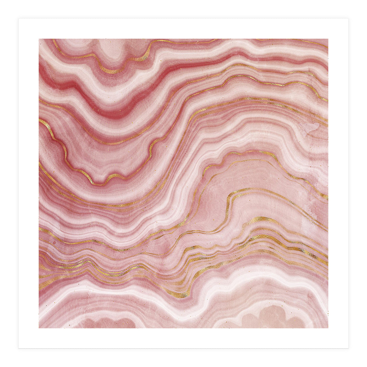 Pink Agate Texture 09  (Print Only)