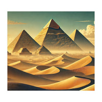 Vintage Egypt, Pyramids Of Giza Poster (Print Only)