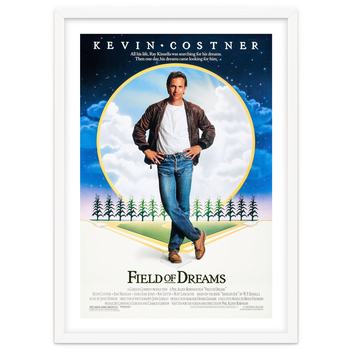 FIELD OF DREAMS (1989), directed by PHIL ALDEN ROBINSON.