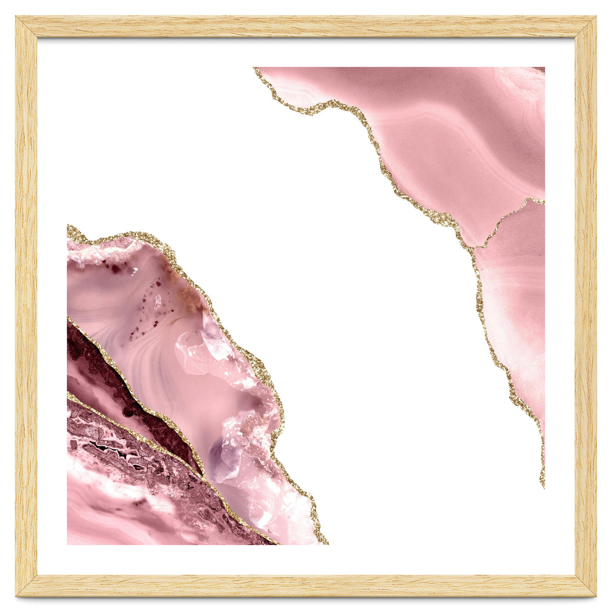 Blush & Gold Agate Texture 06