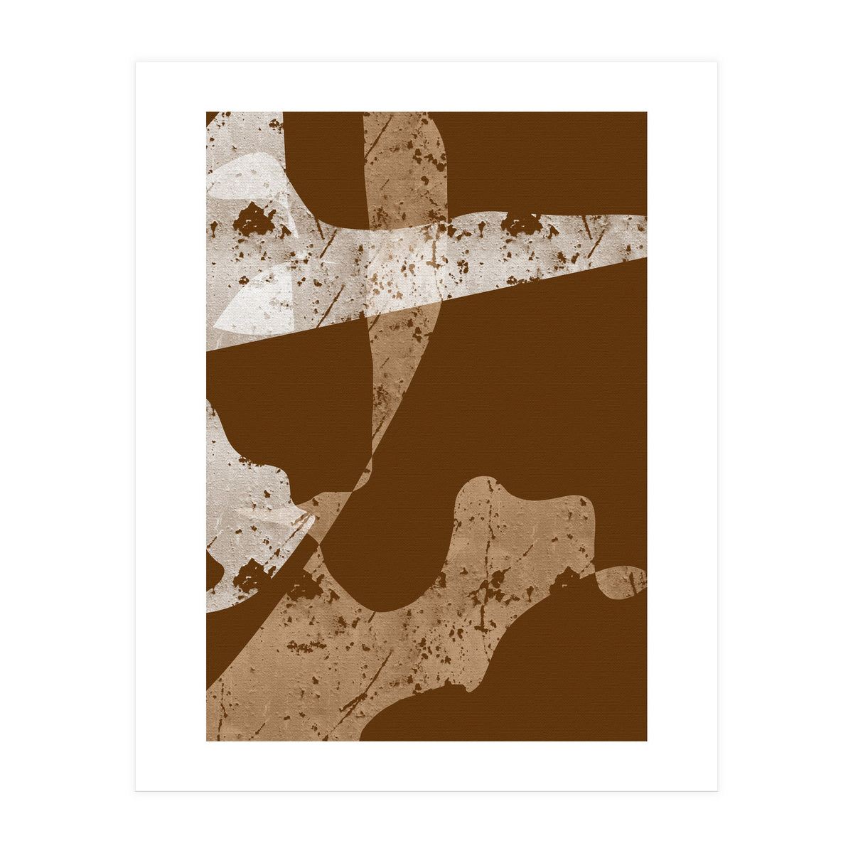 Brown Abstract Minimalist (Print Only)