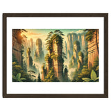 Vintage China, Zhangjiajie Stone Pillars Poster thumbnail