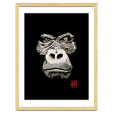 Angry Gorilla White In Black thumbnail