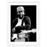 Willie King American Blues Musician in Grayscale thumbnail