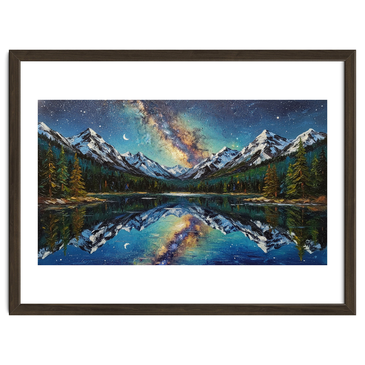 Midnight Mountain Reflection