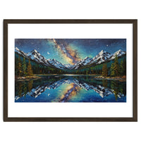 Midnight Mountain Reflection
