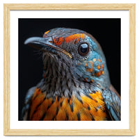 Close Up Of A Colorful Exotic Bird Head