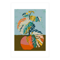 Colorful Monstera Leaves (Print Only)