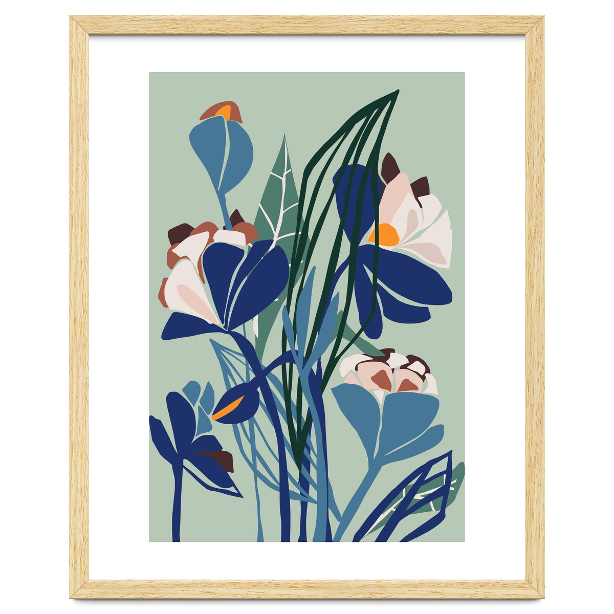 Florals At Night – Modern Illustration Light